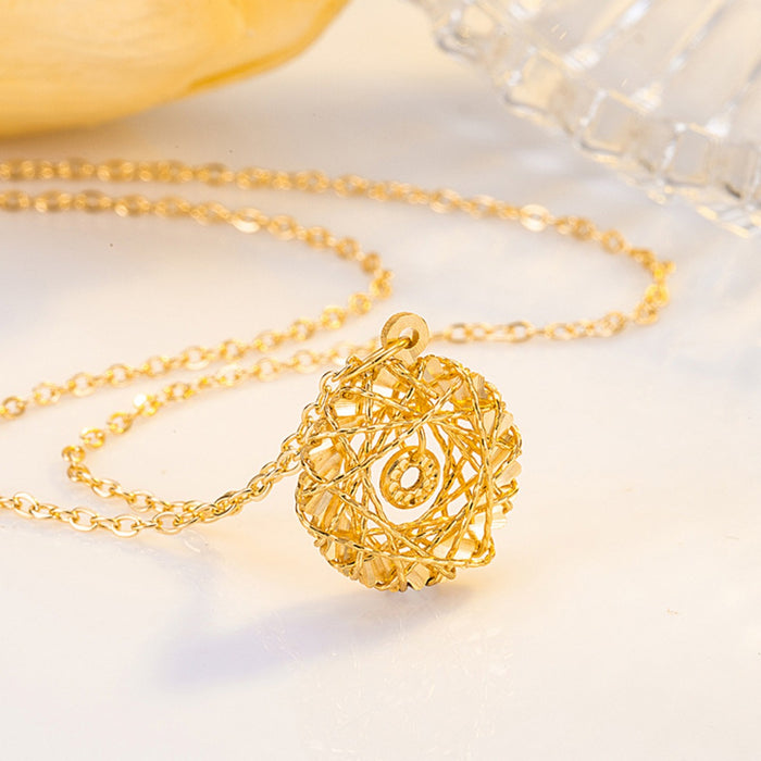 Sterling silver pendant necklace from Trendsi featuring a delicate chain and elegant pendant design.