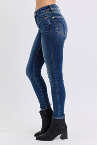 Mid-Rise Waist Skinny Jeans with Thermal Lining