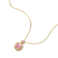 14K gold-plated jewelry set featuring square-cut cubic zirconia stones in ornate layered settings on white background.