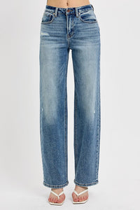 Distressed Wide Leg Jeans