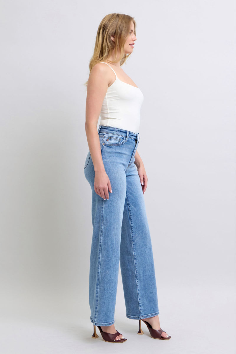 Wide Leg Jeans with Pockets