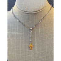 CROSS LARIAT CHOKER