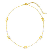 Beginning Pearl  Logo Necklace