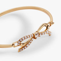 Bow Pearl Coquette Tension Bangle