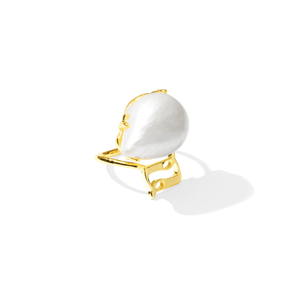 Beginning Sea Pearl Logo Ring