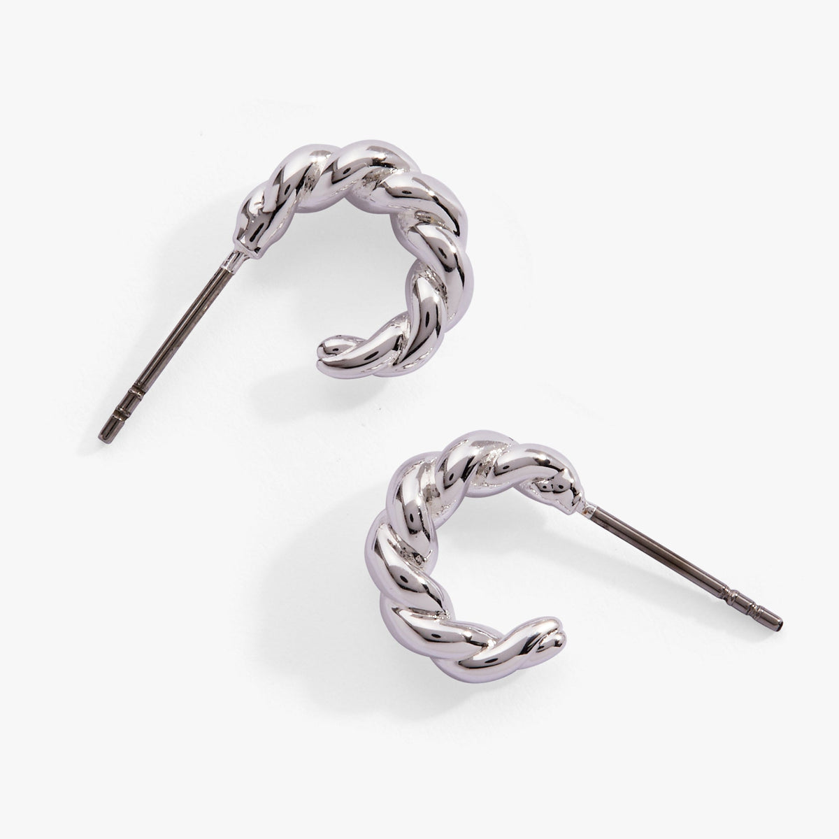 Puffy Rope Textured Huggie Hoop Earring