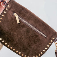 Sabrina Studded Suede Bum Bag
