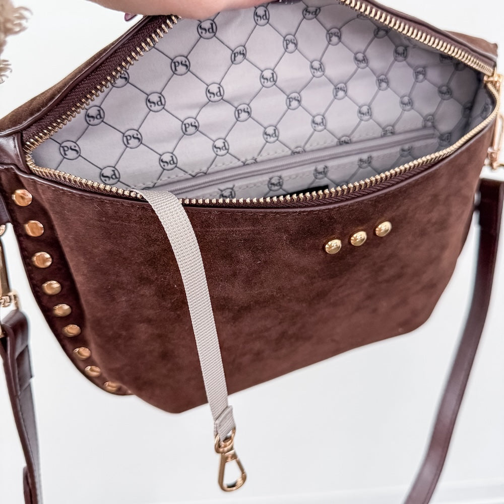 Sabrina Studded Suede Bum Bag