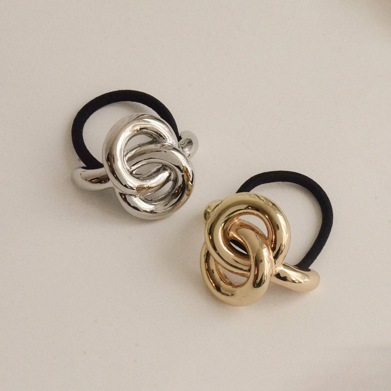 Eternal Loop Ponytail Hair Tie | Silver