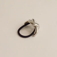 Eternal Loop Ponytail Hair Tie | Silver