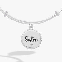 Sister 'Woven Together By Unbreakable Bonds' Charm Bangle