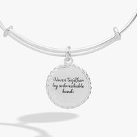 Sister 'Woven Together By Unbreakable Bonds' Charm Bangle