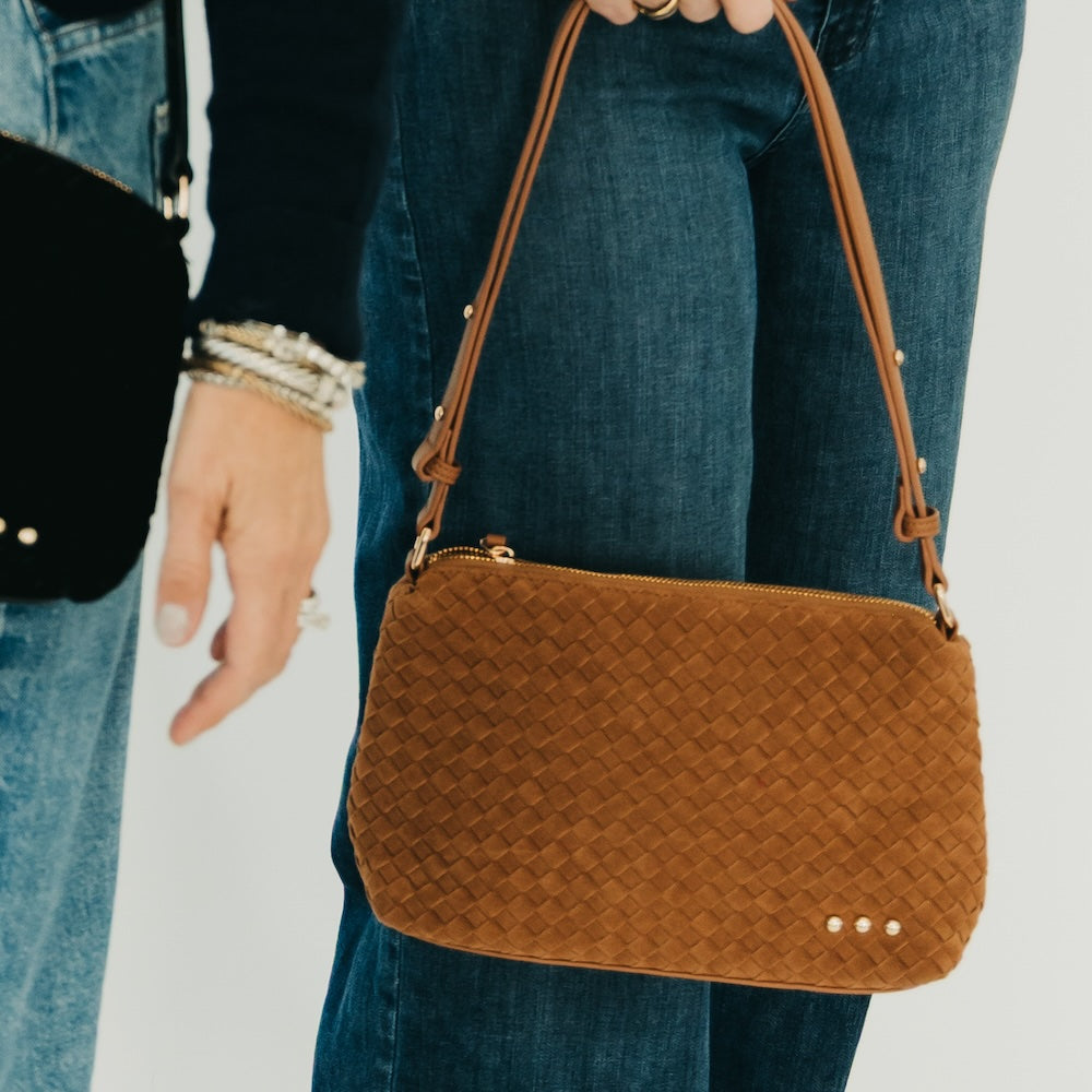 Suede Harper Hobo Shoulder Bag