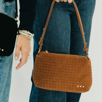 Suede Harper Hobo Shoulder Bag