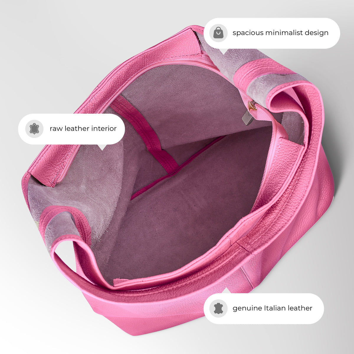 Calf Leather Hobo Bag