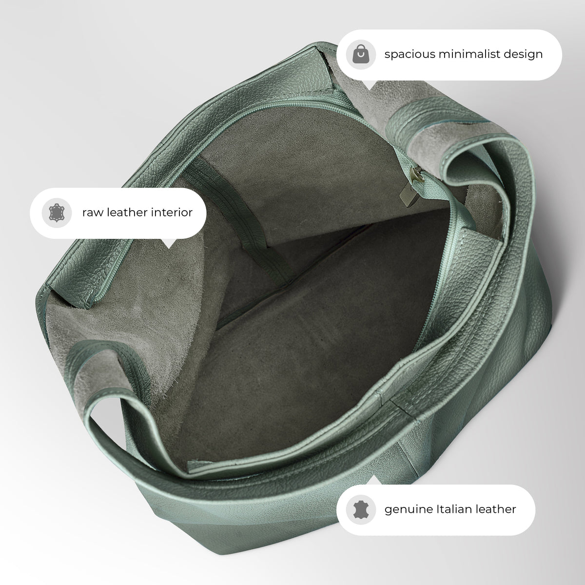 Calf Leather Hobo Bag