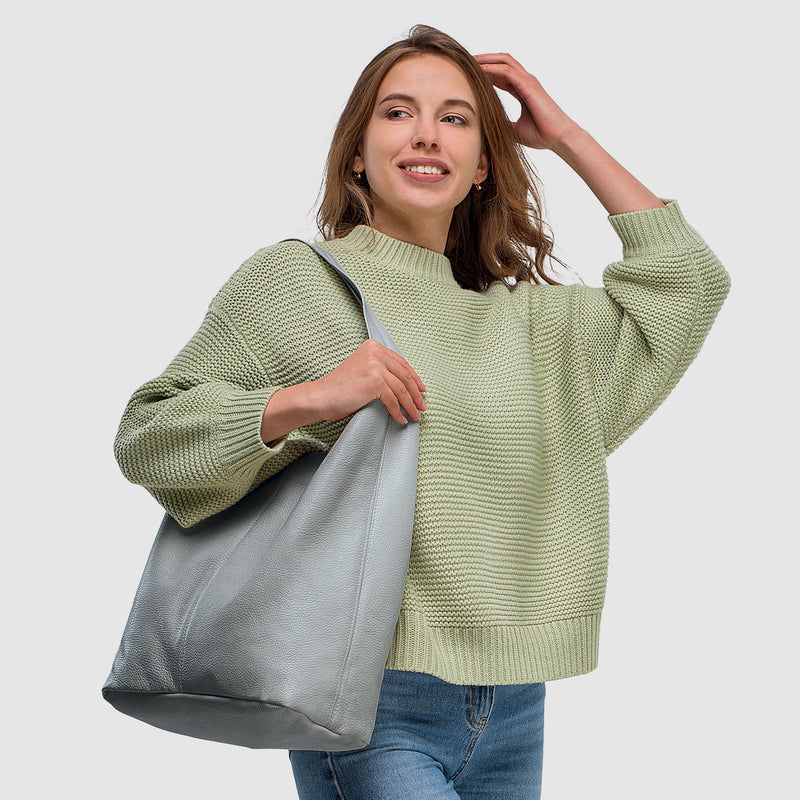 Calf Leather Hobo Bag