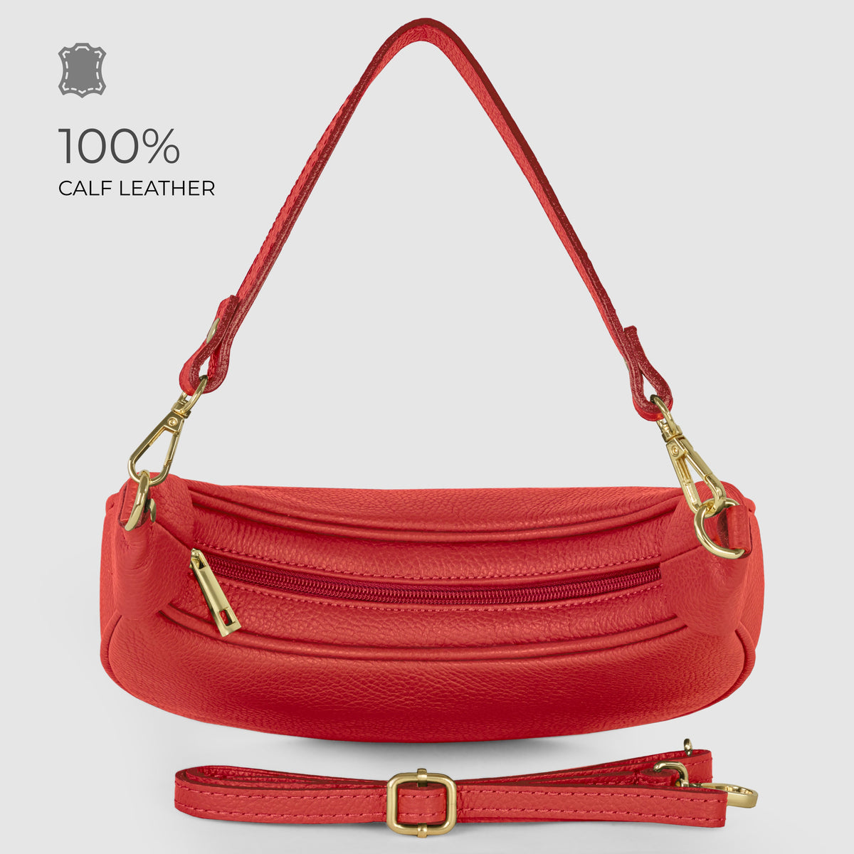 Calf Leather Shoulder Bag