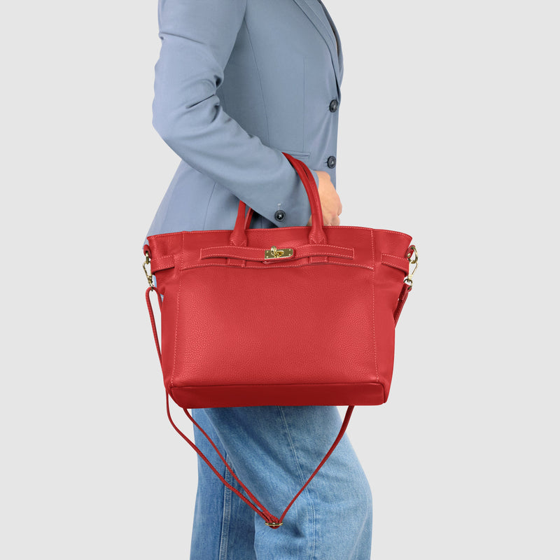 Calf Leather Top-Handle Bag