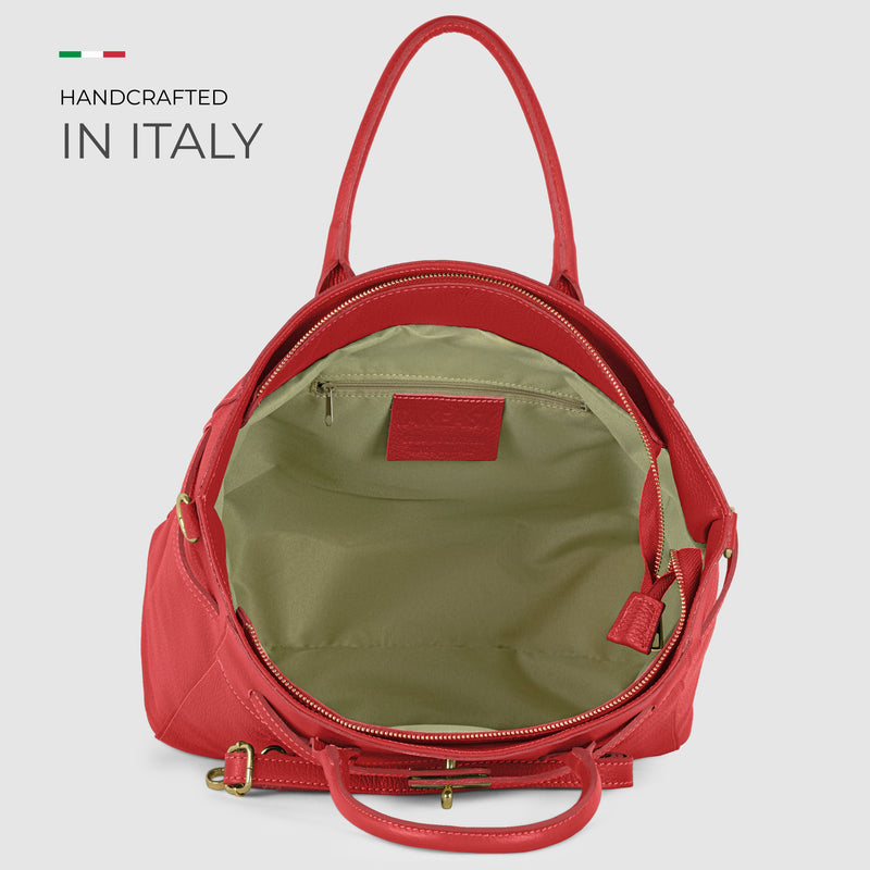 Calf Leather Top-Handle Bag