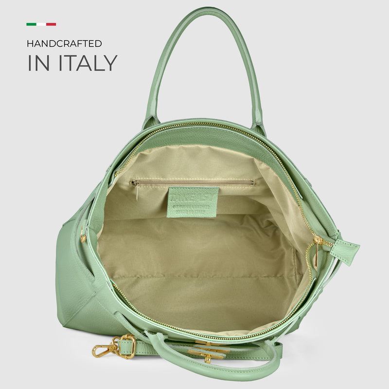 Calf Leather Top-Handle Bag