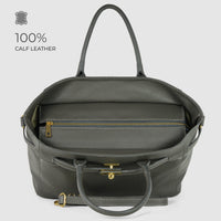Calf Leather Top-Handle Bag