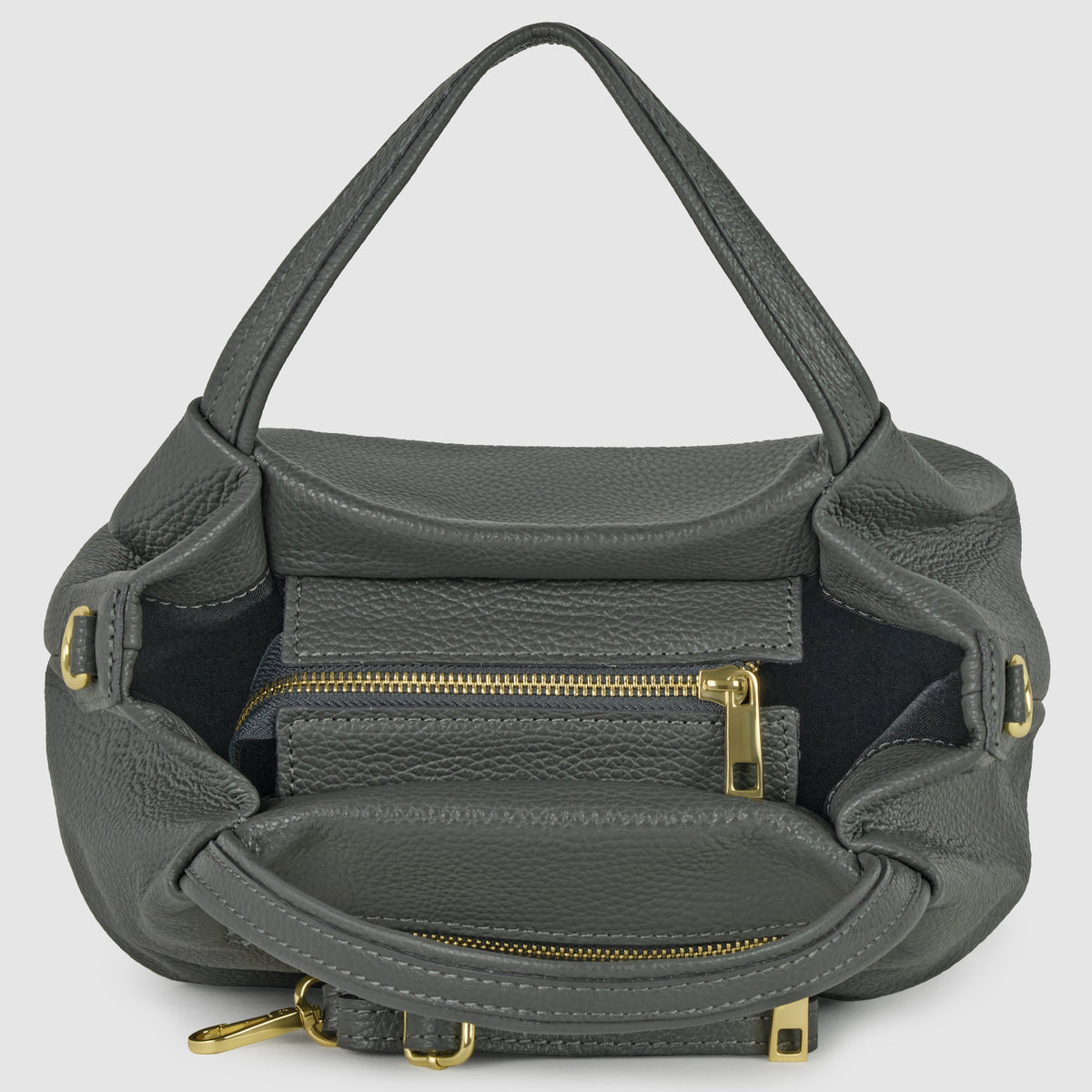 Calf Leather Top-Handle Bag