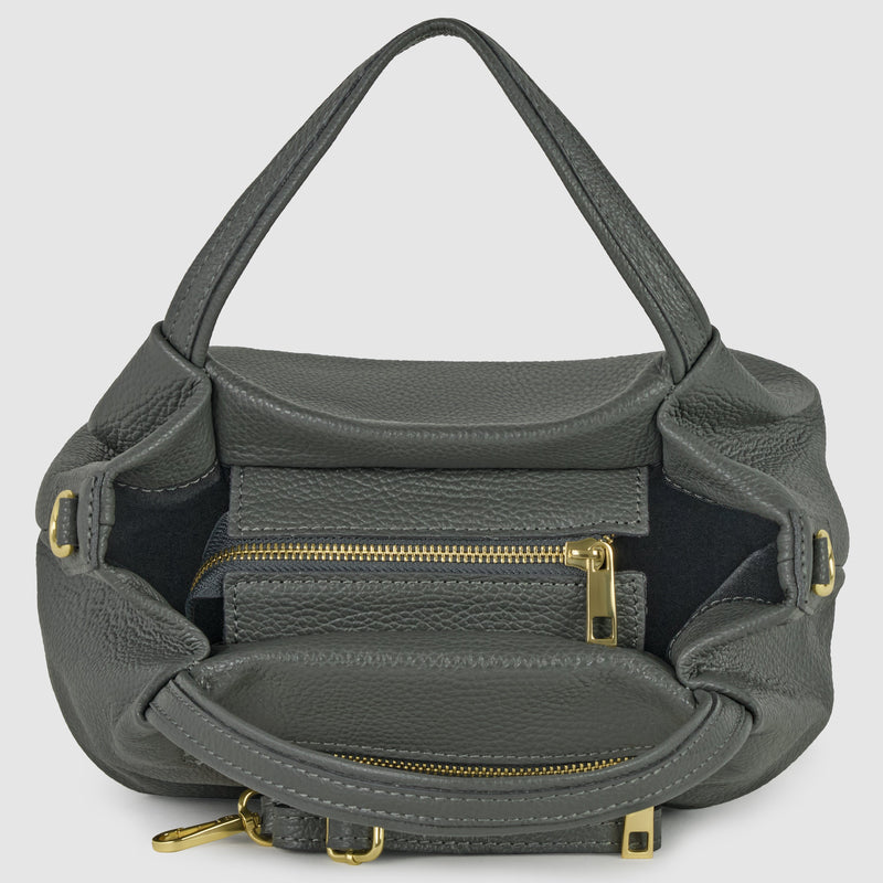 Calf Leather Top-Handle Bag