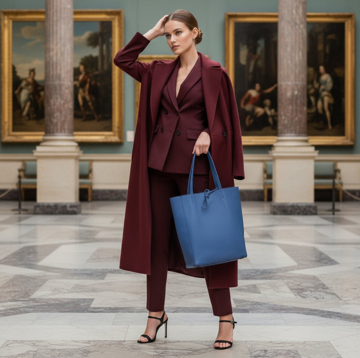 Calf Leather Tote Bag