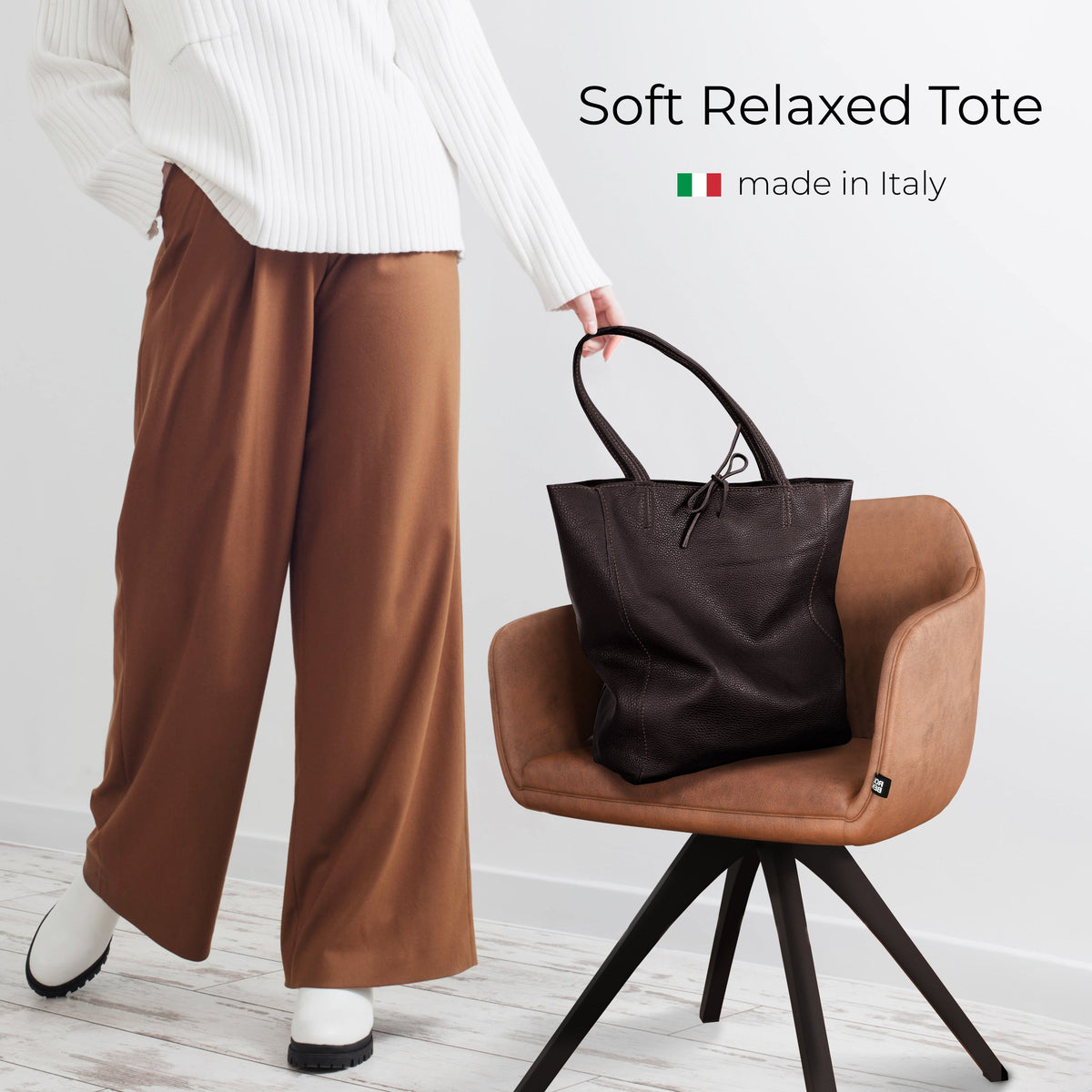 Calf Leather Tote Bag