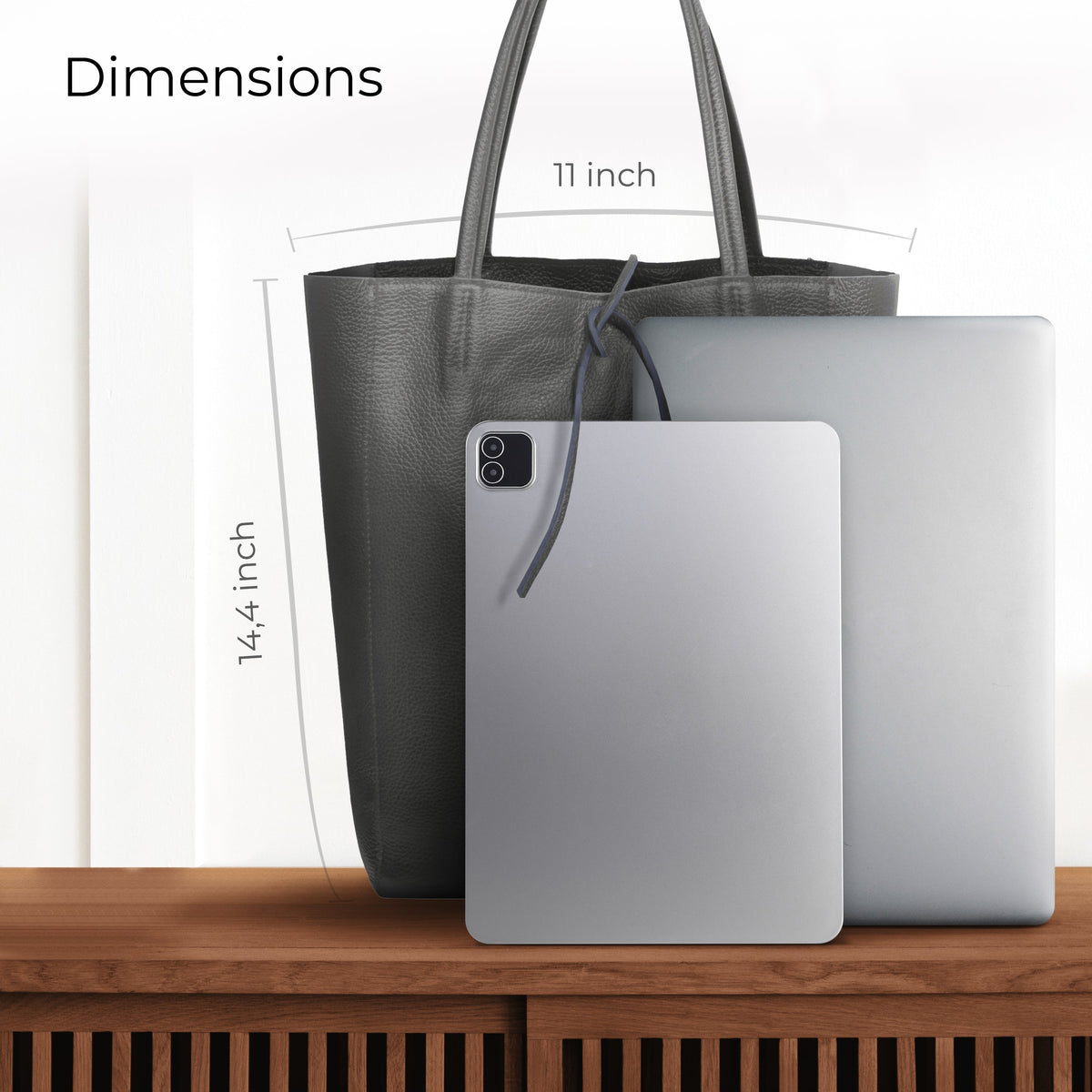 Calf Leather Tote Bag