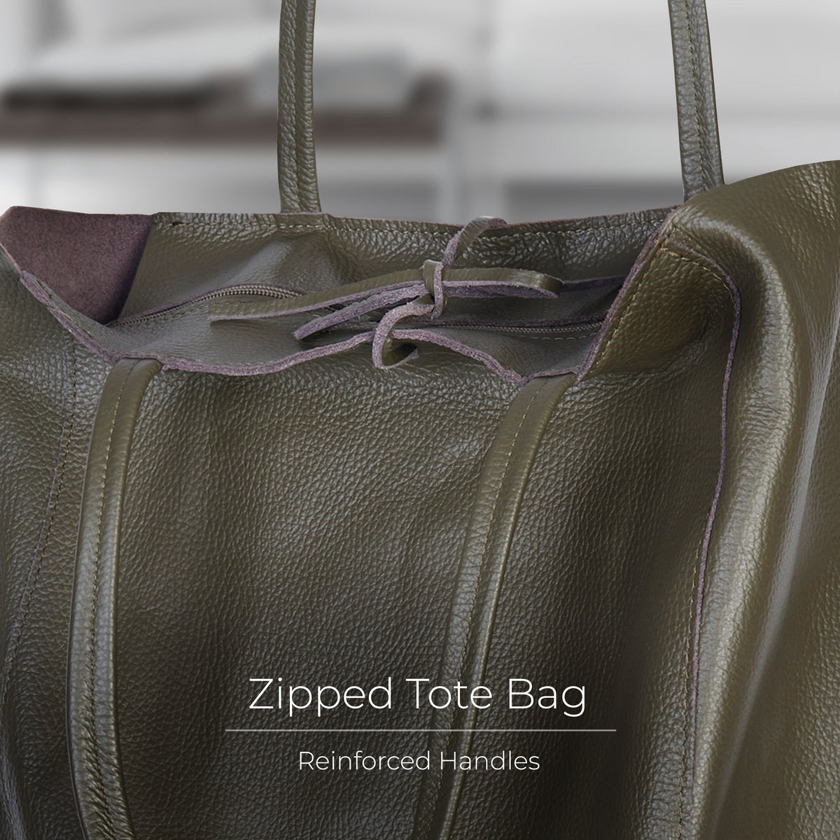 Calf Leather Tote Bag