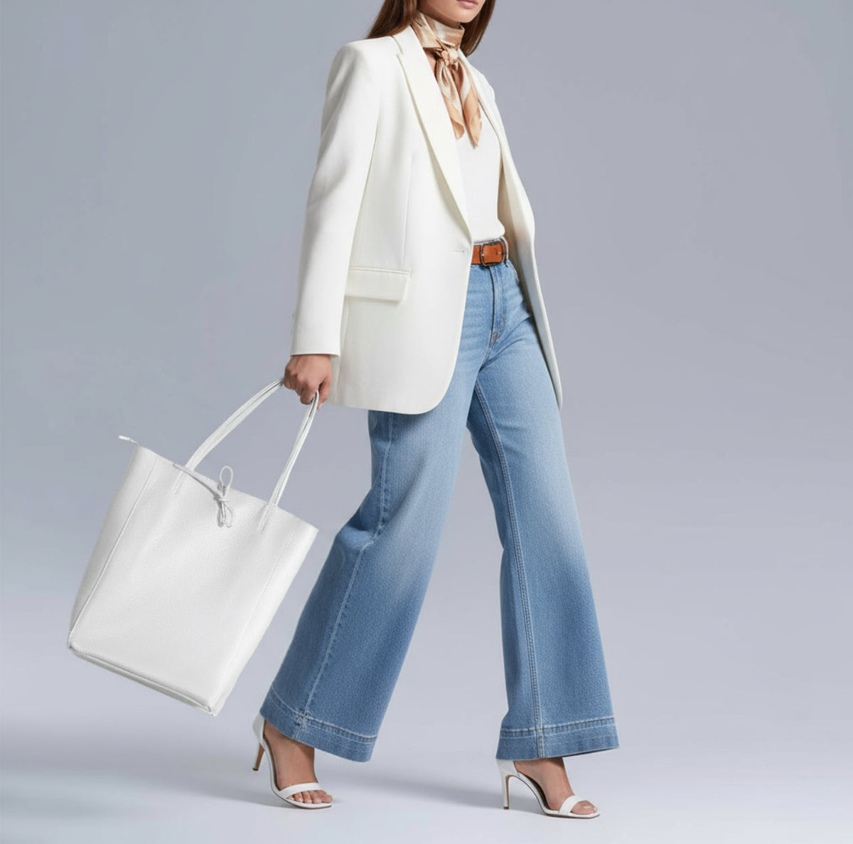 Calf Leather Tote Bag