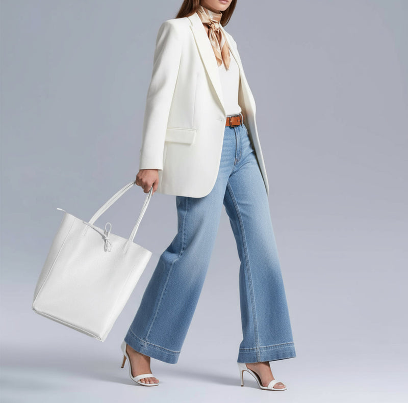 Calf Leather Tote Bag