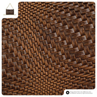 Grid Suede Leather Crossbody Bag