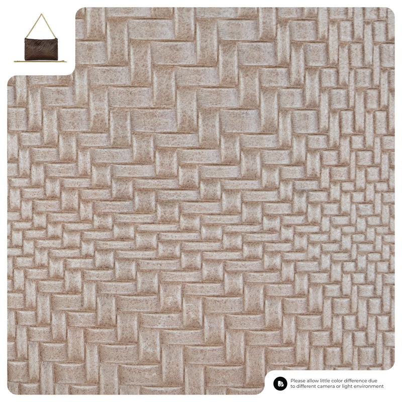 Grid Suede Leather Crossbody Bag