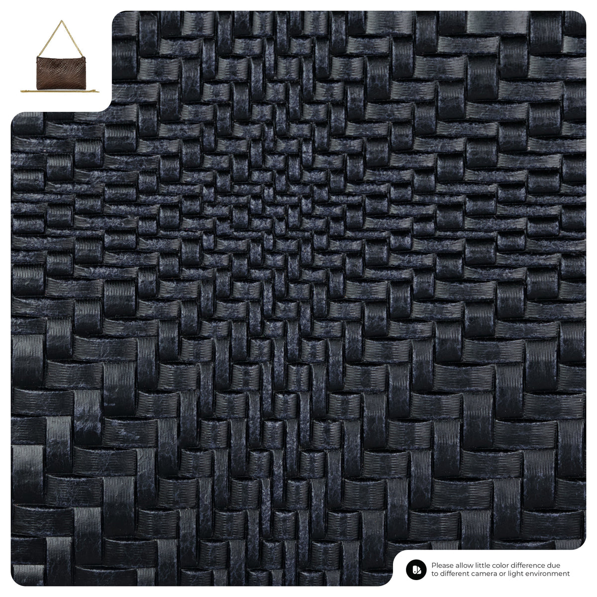 Grid Suede Leather Crossbody Bag