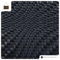 Grid Suede Leather Crossbody Bag