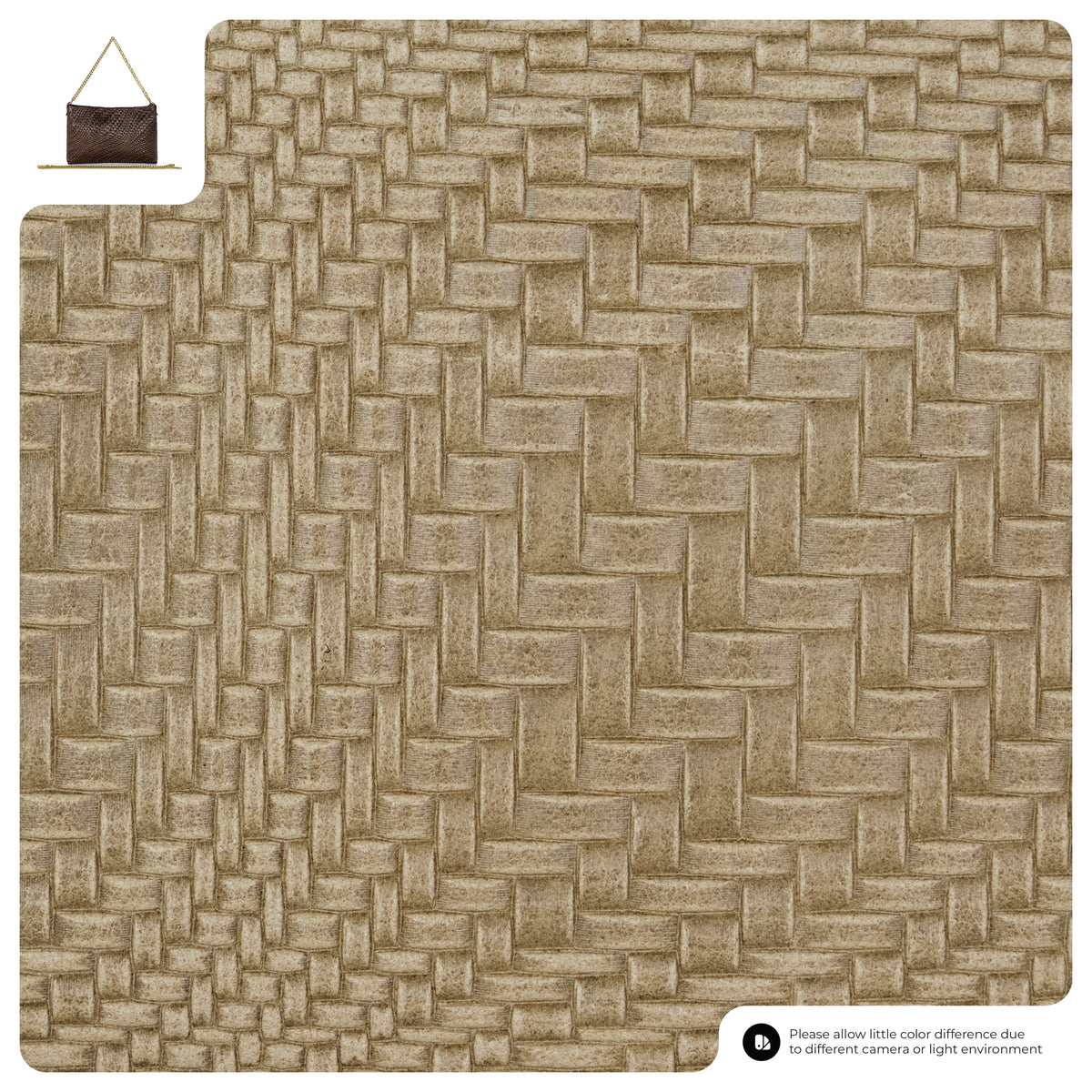 Grid Suede Leather Crossbody Bag