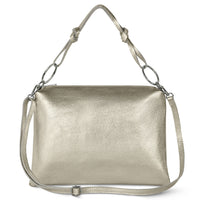 Metallic Calf Leather Shoulder Bag