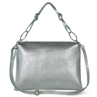 Metallic Calf Leather Shoulder Bag