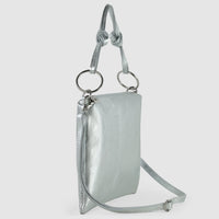 Metallic Calf Leather Shoulder Bag