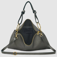 Metallic Calf Leather Shoulder Bag