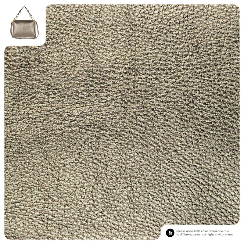 Metallic Calf Leather Shoulder Bag