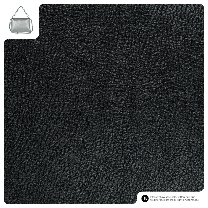 Metallic Calf Leather Shoulder Bag