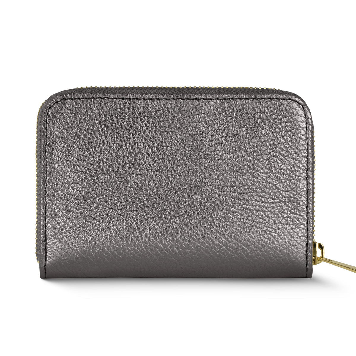 Metallic Calf Leather Wallet