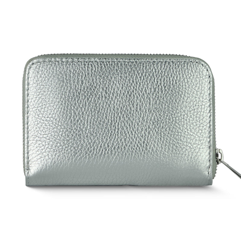 Metallic Calf Leather Wallet