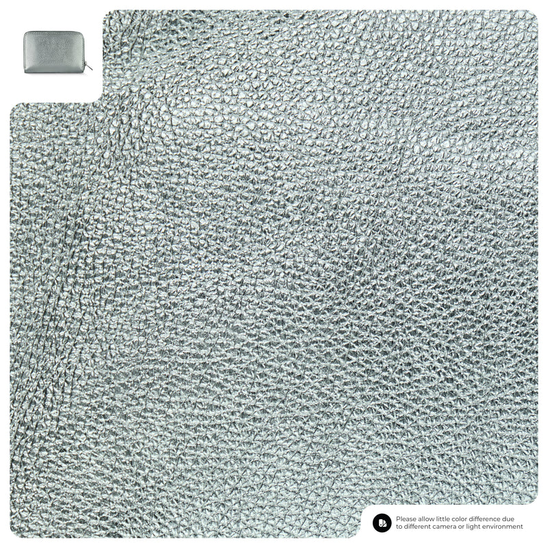 Metallic Calf Leather Wallet
