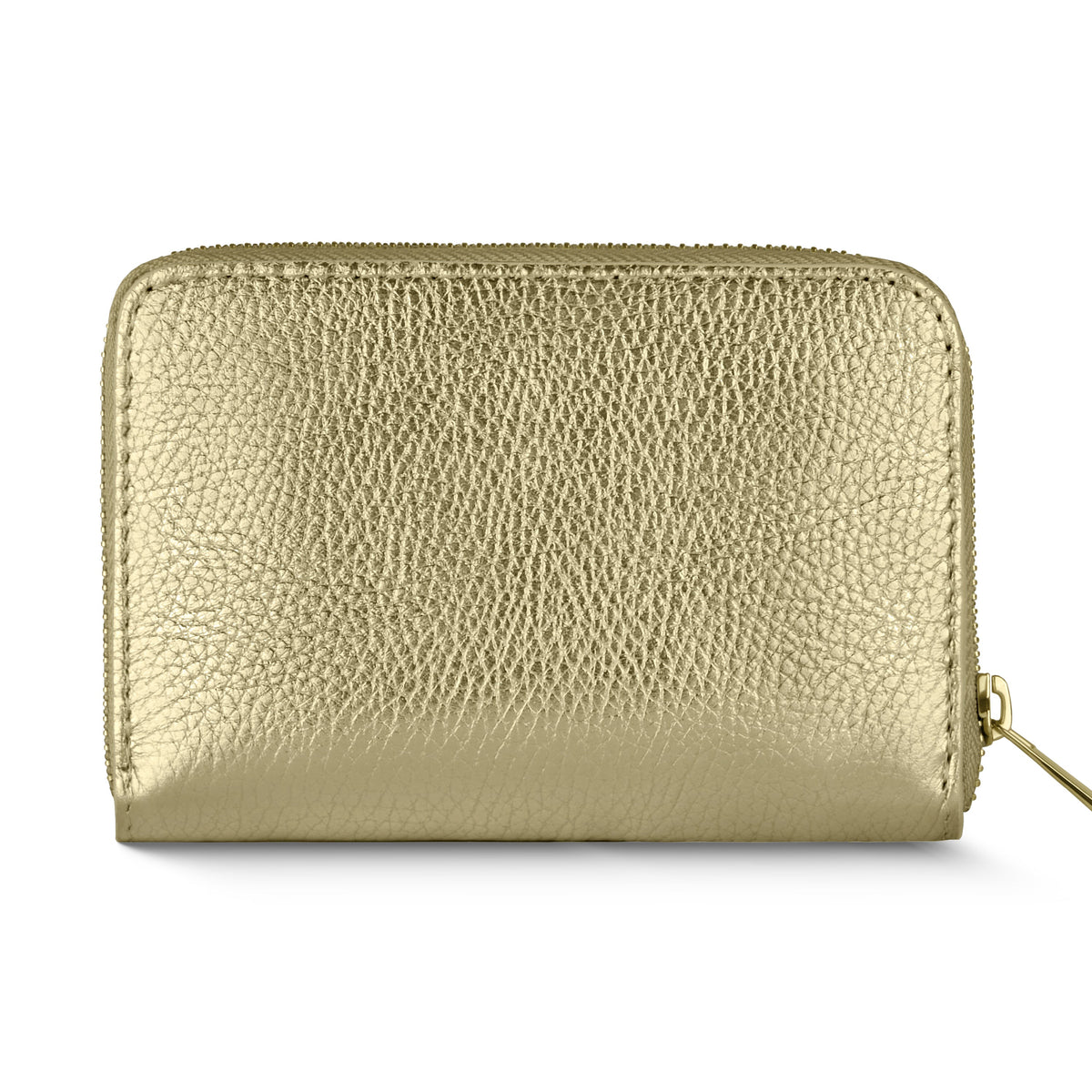 Metallic Calf Leather Wallet