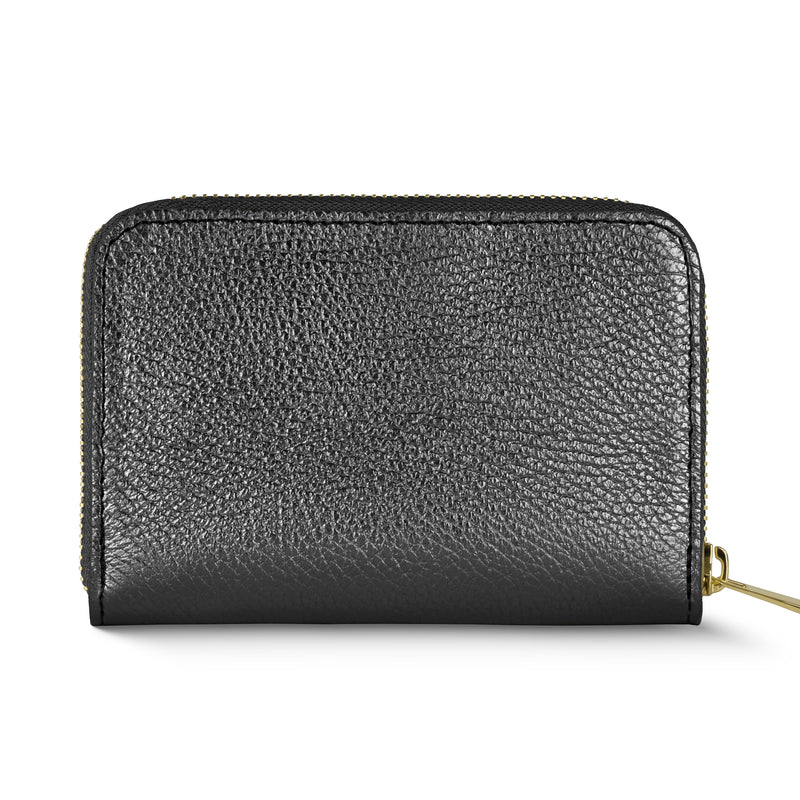 Metallic Calf Leather Wallet
